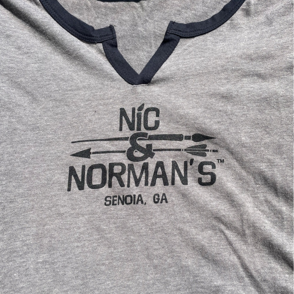 Nic and Norman’s Raglan shirt